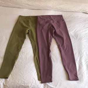 2 Pairs Honey Athletica Fearless Leggings sz Large